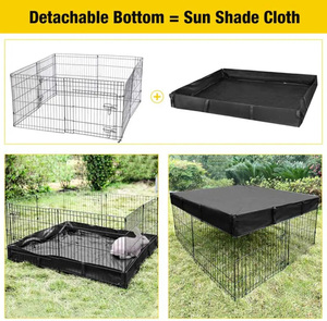 Corralito plegable y portátil para Conejitos, corralito pequeño para mascotas con suelo, Petlife, corralito para perros/conejos, jaula para perros, VALLA DE Metal para mascotas con almohadilla - Product Image 5