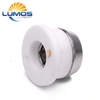 Cincin Keramik Laser Dia.21.4mm 3D M8 Bagian Penahan Nosel Tinggi 12.5mm Kepala Pemotong Serat OSPRI Basis Keramik Paket Bahan Habis Pakai