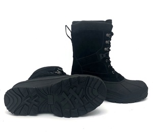 Chaussures de sport antidérapantes à lacets, fabrication à faible MOQ, bottes de <span class=keywords><strong>chasse</strong></span> en cuir véritable pour hommes, bottes d'hiver chaudes pour hommes - Product Image 5