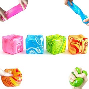 Cube sensoriel anti-stress à montée lente en maltose, jouet sensoriel non collant pour enfants et adultes - Product Image 2