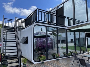 Capanna prefabbricata della spiaggia prefabbricata della villa prefabbricata domestica del kit di progettazione flessibile di lusso della struttura d'acciaio per vivere - Product Image 6