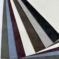 Tissu en cuir synthétique 58% PU 42% polyester, épaisseur 0,74 mm, largeur 138-140 cm, tissu en similicuir enduit PU
