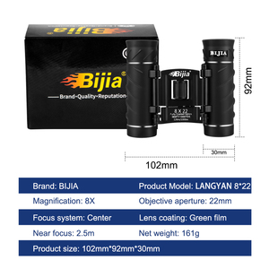 BIJIA 8X22 Độ Nét Cao Xách Tay Kính Thiên Văn Ống Nhòm Cho Săn Bắn, Cắm Trại, Xem Chim, Cho Trẻ Em Và Người Lớn - Product Image 3