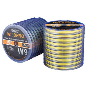 Ligne de pêche tressée Wildpro Super Strong PE 100M 4.0lb haute résistance, résistante à l'usure, ligne principale pour la pêche - Product Image 3