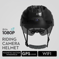 Caméra Moto 1080P Casque Enregistreur Sport WIFI Action Caméra Construit avec Avertissement Feu Arrière et Lunettes de Soleil avec Suivi GPS