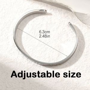 Tùy Chỉnh Chất Lượng Cao Ayatul Kursi Hồi giáo Đồ Trang Sức Thép Không Gỉ Arabic Quran Vòng Đeo Tay Mạ Vàng 18K Unisex Cuff Vòng Đeo Tay - Product Image 6