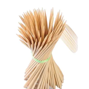 2024 Newest Long Bamboo Marshmallow Roasting Sticks Outdoor Campfire BBQ Sticks With Blunt Point
