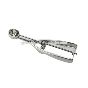 Bán Buôn Tùy Chỉnh Sinh Thái Thân Thiện Chuyên Nghiệp 3Cm Dễ Dàng Lưu Trữ Thép Không Gỉ <span class=keywords><strong>Ice</strong></span> <span class=keywords><strong>Cream</strong></span> Scoop Spoon - Product Image 1