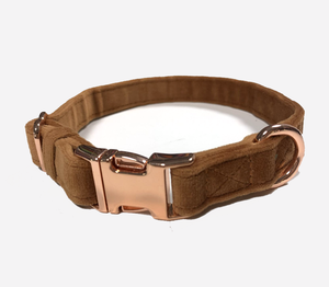 조정 가능한 벨벳 개 목걸이 및 가죽 끈 세트 개를위한 부드럽고 편안한 고리 - Product Image 2