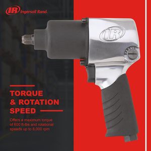 Llave de Impacto Neumática Ingersoll Rand 231C de 1/2 Pulgada con Empuñadura de Pistola para Reparación Automotriz - Product Image 5