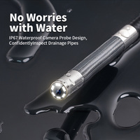 Endoscope d'inspection de tubes de chaudière avec écran IPS de 4,5 pouces, étanche 6,4 mm, pour l'inspection industrielle de la corrosion et des dépôts dans les conduites