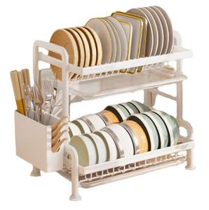 Porte-vaisselle de cuisine rectangulaire en acier inoxydable, support <span class=keywords><strong>suspendu</strong></span> réglable, poignées écologiques, paniers de <span class=keywords><strong>rangement</strong></span> tissés à la main, vente en gros - Product Image 5