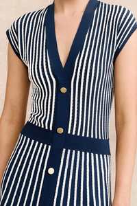 Vestido Maxi Casual de Verano para Mujer, 100% Algodón, Tejido, Bordado a Máquina, Manga Corta, Cuello en V, Cintura Natural, Lavable, Ropa Usada - Product Image 4