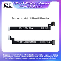 Cable de extensión I2C de matriz de puntos para iPhone 15 Pro Max, cable flexible de reparación de rejilla facial para prueba de alineación de Face ID en 15pm