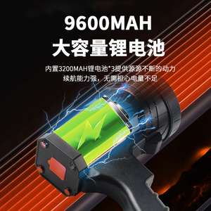 Jujingyang Handheld Searchlight 9600Mah <b>Rechargeable</b> <b>Led</b> Light Outdoor Camping <b>Lighting</b> - Product Image 3