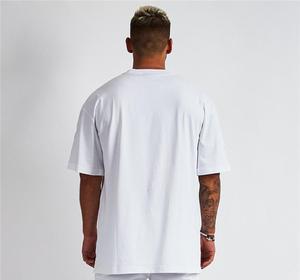 T-shirt de sport pour <span class=keywords><strong>homme</strong></span> en coton pur, coupe ample à épaules tombantes, manches courtes, vente en gros, qualité supérieure, 100 % coton, surdimensionné - Product Image 3