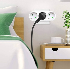 Thực tế điện mở rộng cắm chuyển đổi earthed Adapter 3 lỗ ba ổ cắm mở rộng Schuko ổ cắm - Product Image 2