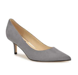 <span class=keywords><strong>Tacchi</strong></span> a Spillo in Camoscio Grigio Chic Personalizzati dal Produttore |   Punta affusolata e tacco medio |   Minimalista e Glamour per le Boutique - Product Image 1