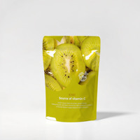 Sachet imprimé personnalisé 3.5g givré mat refermable feuille d'aluminium bonbons fruits secs nourriture debout pochette sac avec poignée à fermeture éclair