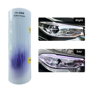 Película Protectora de TPU de 7.5mil de Blanco a Morado para Faros Delanteros de Coche, Tinte para Luces Traseras, Envoltura Autoadhesiva Autorreparable para Luces de Automóvil, Proveedor - Product Image 6