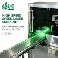 Machine de marquage laser pour bouchons de bouteilles offrant un marquage laser haute vitesse pour une solution efficace, fiable et précise, un article, un code.