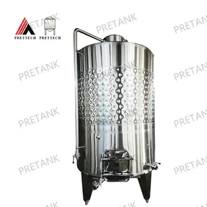 4000 liter Stainless steel Wine fermentation tank for with Pump-Over wine fermenter tank making Winery Brewing