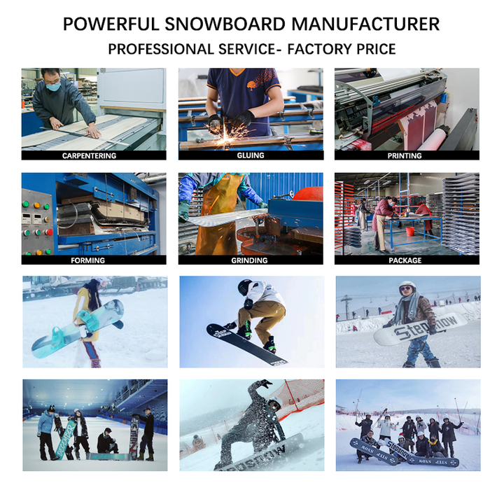 STEPSNOW Custom Designed Winter Sports Powder Snowboard  Separation Board for Adults Skiing & Snowboarding