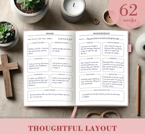 Lót Vải Bìa Hướng Dẫn Kinh Thánh Tạp Chí Hàng Ngày Và Hàng Tuần Bìa Cứng Kế Hoạch Tự Phản ánh Ghi Tạp Chí Với Tùy Chỉnh Bên Trong Trang - Product Image 4