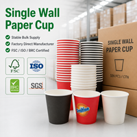 Vaso de Papel para Bebidas Frías y Calientes, Extra Clásico, Extra Versátil, Certificado para Uso Alimentario, Libre de BPA, No Tóxico, para Smoothies, Jugos y Bebidas Frías
