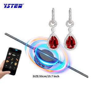 Audio 50cm Werbe maschine 3D Hologramm Werbung Display Led Fan Luftfederung Naked Eye Stereo 3D Fan Hologramm - Product Image 1