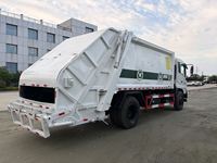 Camion à ordures compacteur d'occasion de 6 mètres cubes, châssis Dongfeng Dolica, Quanchai Euro 6, benne à levage arrière avec télécommande