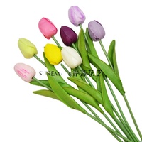 Fleurs de tulipe artificielles pour mariage, 10 pièces, fausses fleurs, pour une décoration florale, pour un mur