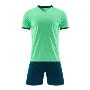 OEM özel baskılı logo futbol takım erkek ve kadın spor eğitimi forması set kollu kısa kollu futbol maç üniforma