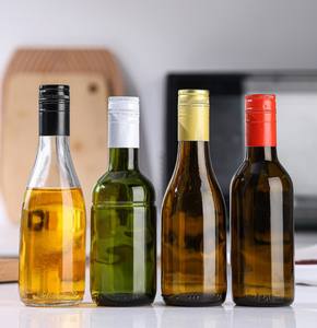 Stock en gros d'usine de bouteille de vin rouge olive brun à baril droit transparent bordeaux vert foncé à gros ventre - Product Image 3