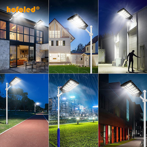 Lampadaire solaire intégré extérieur étanche capteur de mouvement lampe de parking commercial crépuscule à l'aube lampadaire solaire 5000w - Product Image 6