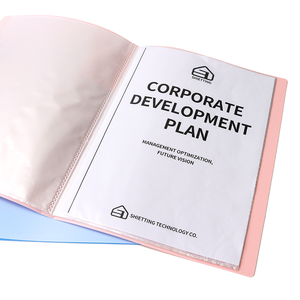 Bán buôn nhựa hiển thị cuốn sách chất kết dính thư mục A4 8.5 "x 11" Cuốn sách trình bày thư mục cho các tài liệu với 30 trang - Product Image 3