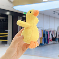 Pendentif en peluche canard couveuse créatif, jouet anti-stress à presser, poupée oie farceuse, porte-clés, breloque de sac, cadeau, vente en gros, personnalisable