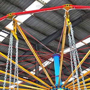 Equipo de parque de atracciones para niños Parque temático portátil Luna Park Funfair Playground Easy Flying Chair Ride con remolque para la venta - Product Image 4