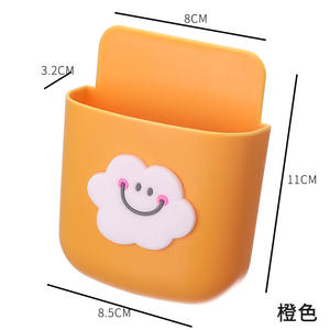 ケーブルを整理するための壁掛け式電話充電ラックプラスチックプラグバスルーム携帯電話ホルダーラック - Product Image 6