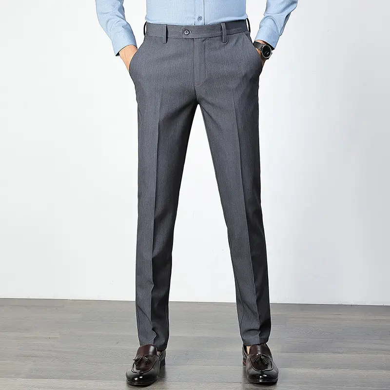 khaki side pocket pencil jeans hot dress joggers trouser formal chino casual plus size men's pants & trousers