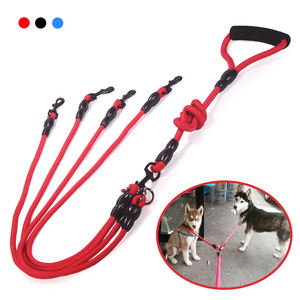 Guinzaglio per Cani in Nylon a Doppia Testa, Accoppiatore a 2 Vie per Passeggiare Due o Più Cani, Collari e Imbracature - Product Image 2