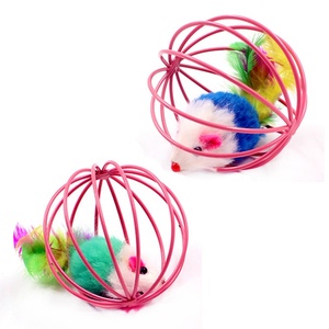 बिल्ली खिलौना प्लग माउस धातु पिंजरे इंटरैक्टिव व्यायाम पंख गेंद मज़ा टिकाऊ किटी प्ले टॉय क्रिकल ध्वनि जीवन - Product Image 5