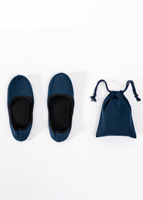 Pantoufles en coton pliables portables chaussures de voyage d'intérieur silencieuses pour hommes et femmes pour l'hiver printemps emballé chaussure à bout fermé