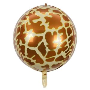 Globos Redondos de Aluminio con Estampado Animal, Diseños Surtidos, 22 Pulgadas, Decoración de Cumpleaños con Temática de <span class=keywords><strong>Jungla</strong></span>, Certificación FSC - Product Image 2