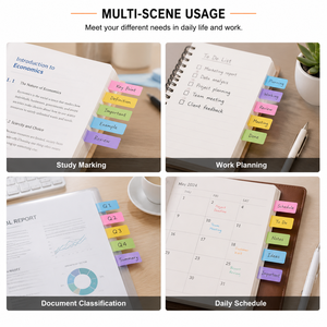 PET Transparent Page Markers Writable Waterproof Index Tabs Self Adhesive Removable Book <b>Labels</b> <b>Sticky</b> Notes for Office School - Product Image 3