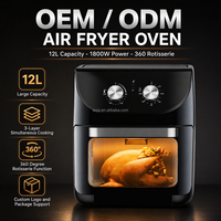 Friteuse à air numérique 12L 1800W avec 10 programmes prédéfinis, écran couleur, grande capacité, en stock – Offre Spéciale