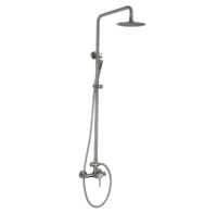 Vente chaude haut de gamme salle de bain douche murale en acier inoxydable 304 ensemble de douche noir