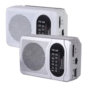 中国供应商am fm收音机接收器高品质小型2频段收音机