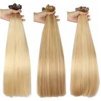 Extensions de cheveux humains 100% vierges Genius Weft, double épaisseur