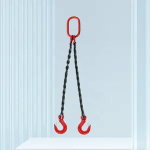 4 Legged Adjustable Chain Slings Complete With Safety Sling Hook